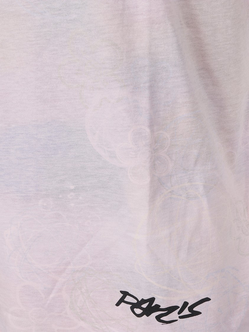 Kenzo Short-Sleeved Crew Neck Tee With Floral Pattern