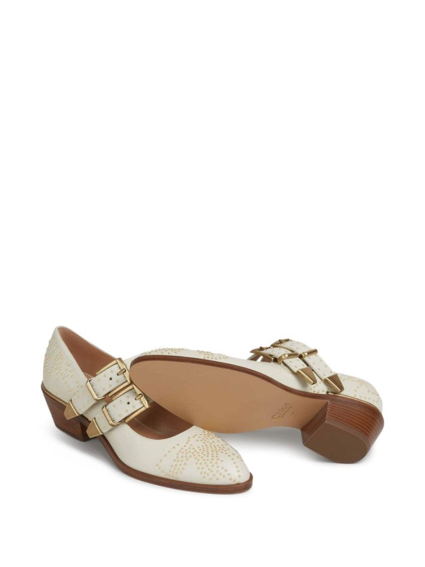 Chloé Pointed Toe Leather Flats