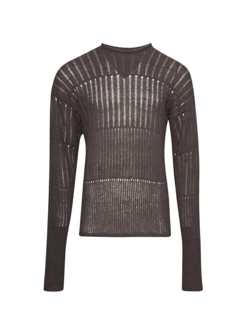 Rick Owens Oversized Pull Knit Sweater Dust