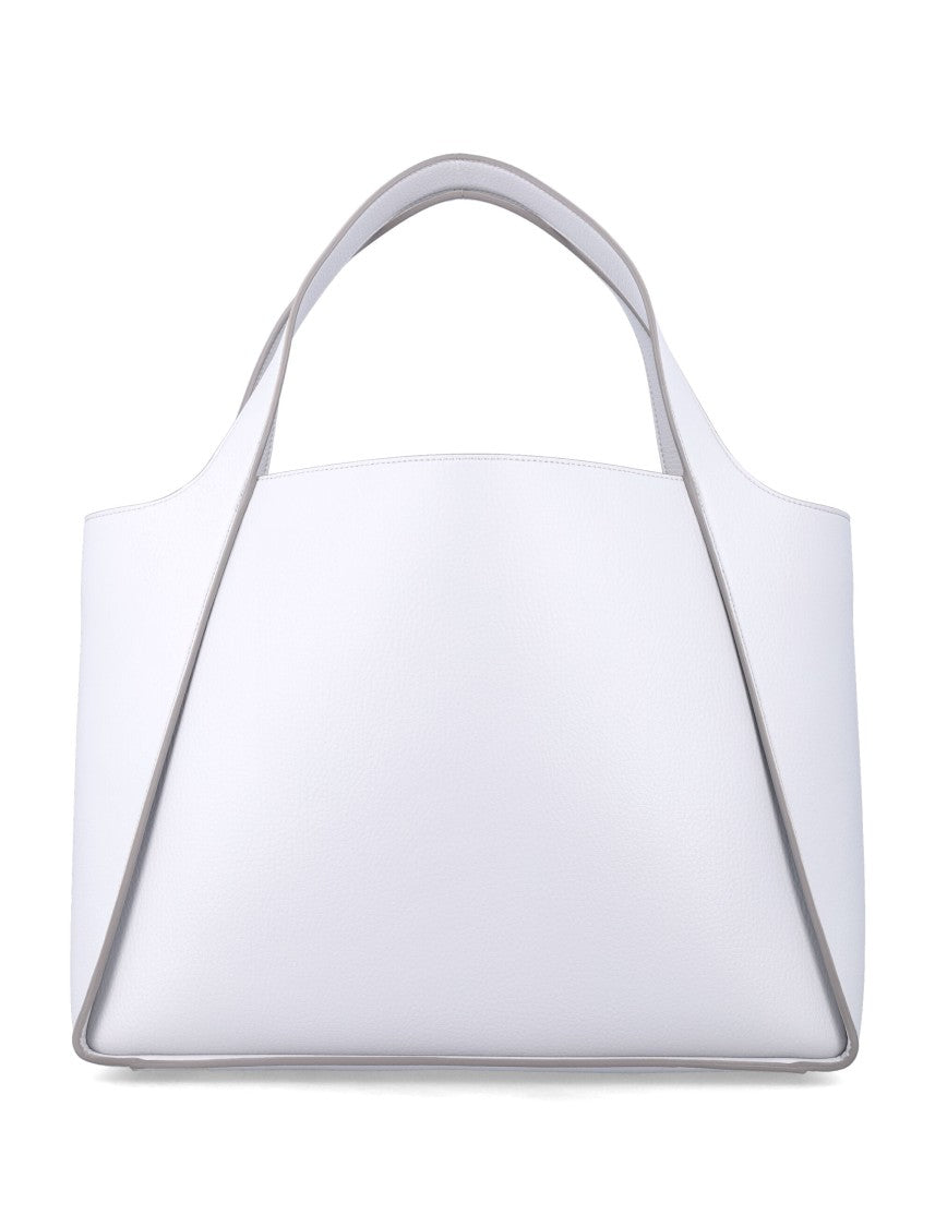 Stella Mccartney Stella Logo Grainy Vegan Leather Shopper