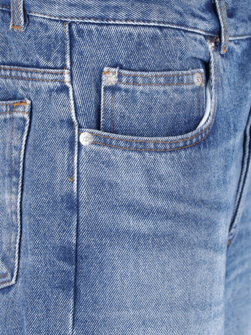 A.P.C. Blue Straight-Leg Cotton Denim Jeans