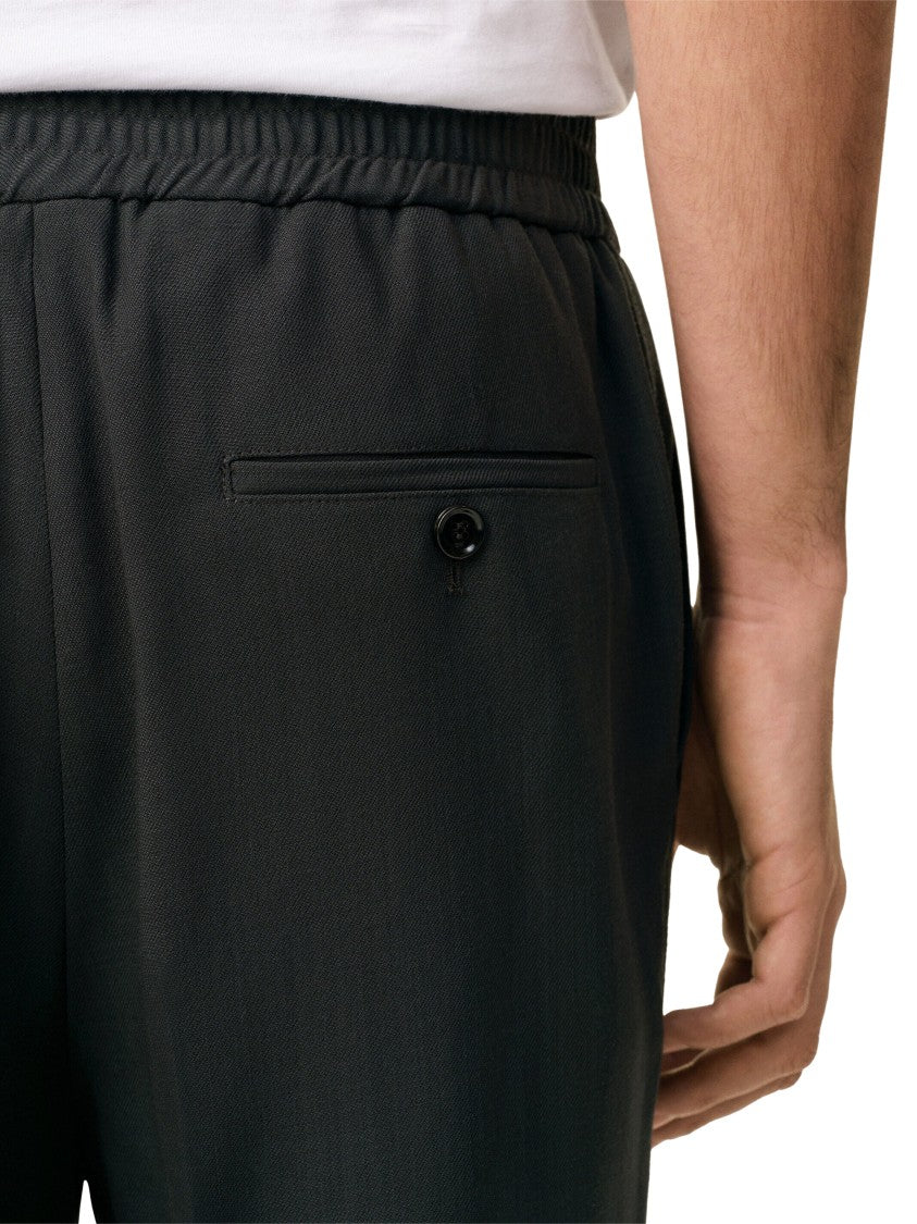 Ami Tailored Grey Trousers With Elastic Waistband