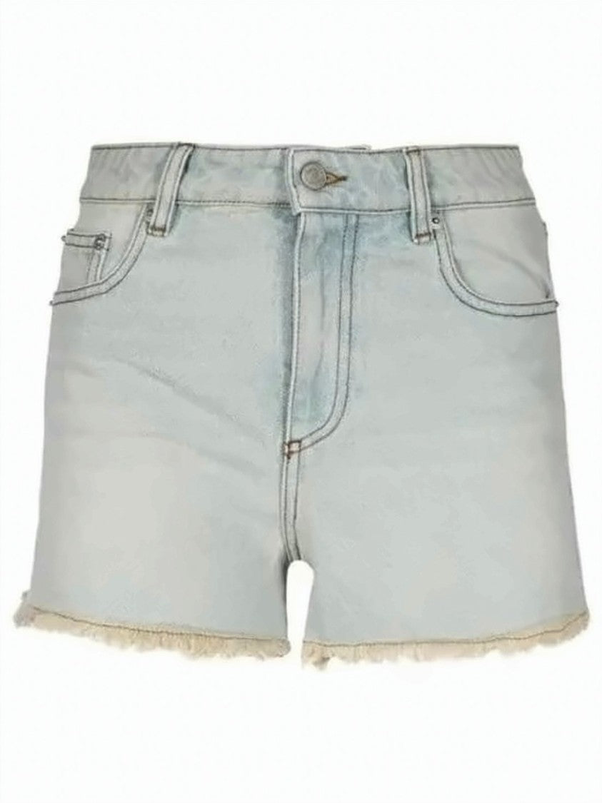 Ami Paris Light-Wash Denim Shorts With Classic Five-Pocket Design