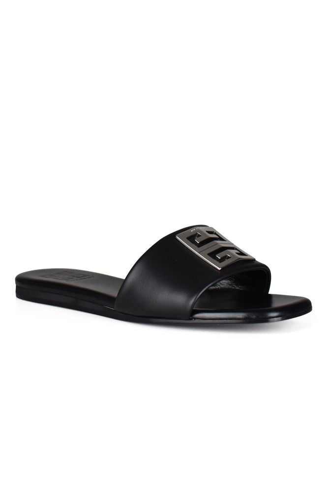 Givenchy Black Leather Sandals