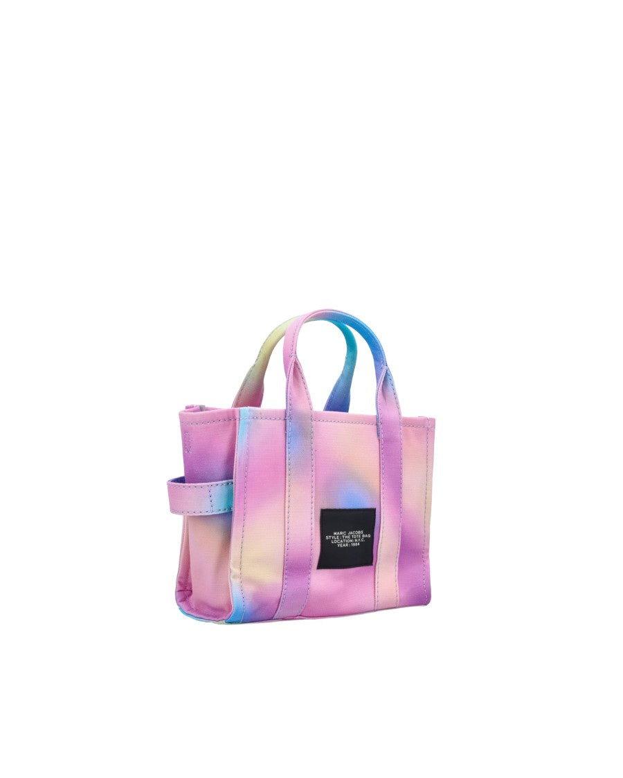 Marc Jacobs Pastel Gradient Cotton Canvas Tote Bag With Adjustable Strap