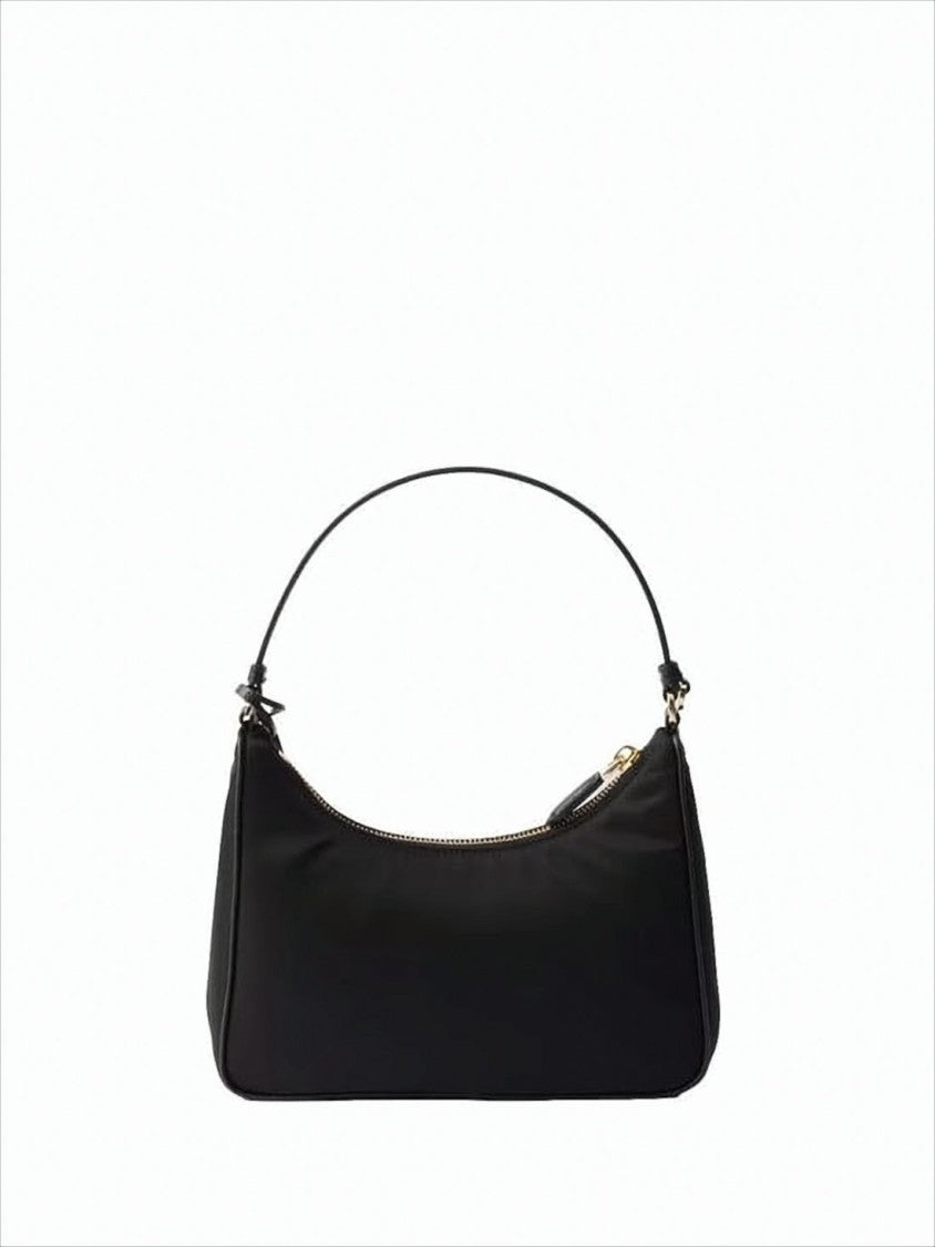 Prada Minimalist Rectangular Black Shoulder Bag