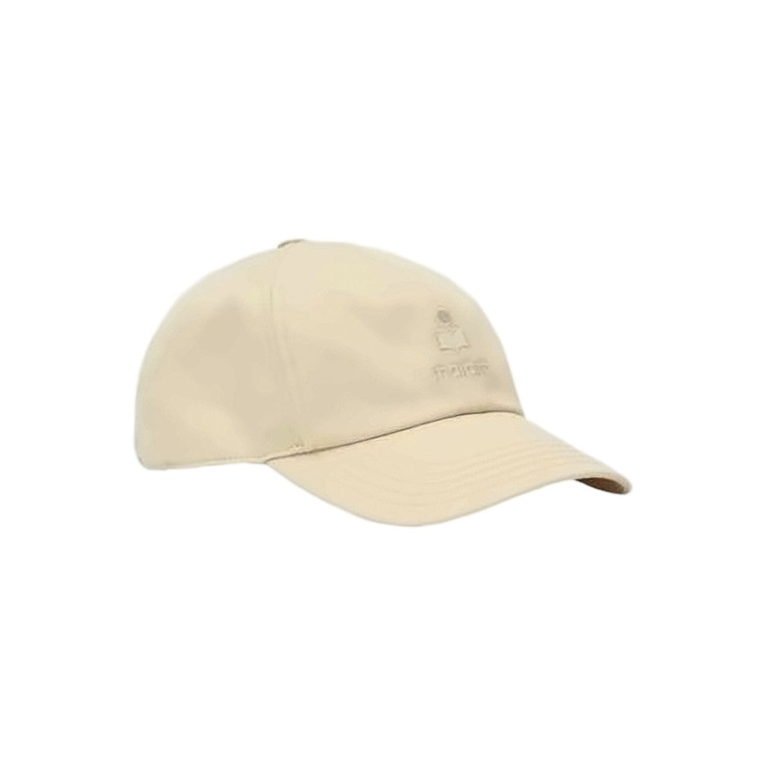 Isabel Marant Beige Cotton Baseball Cap With Embroidered Logo