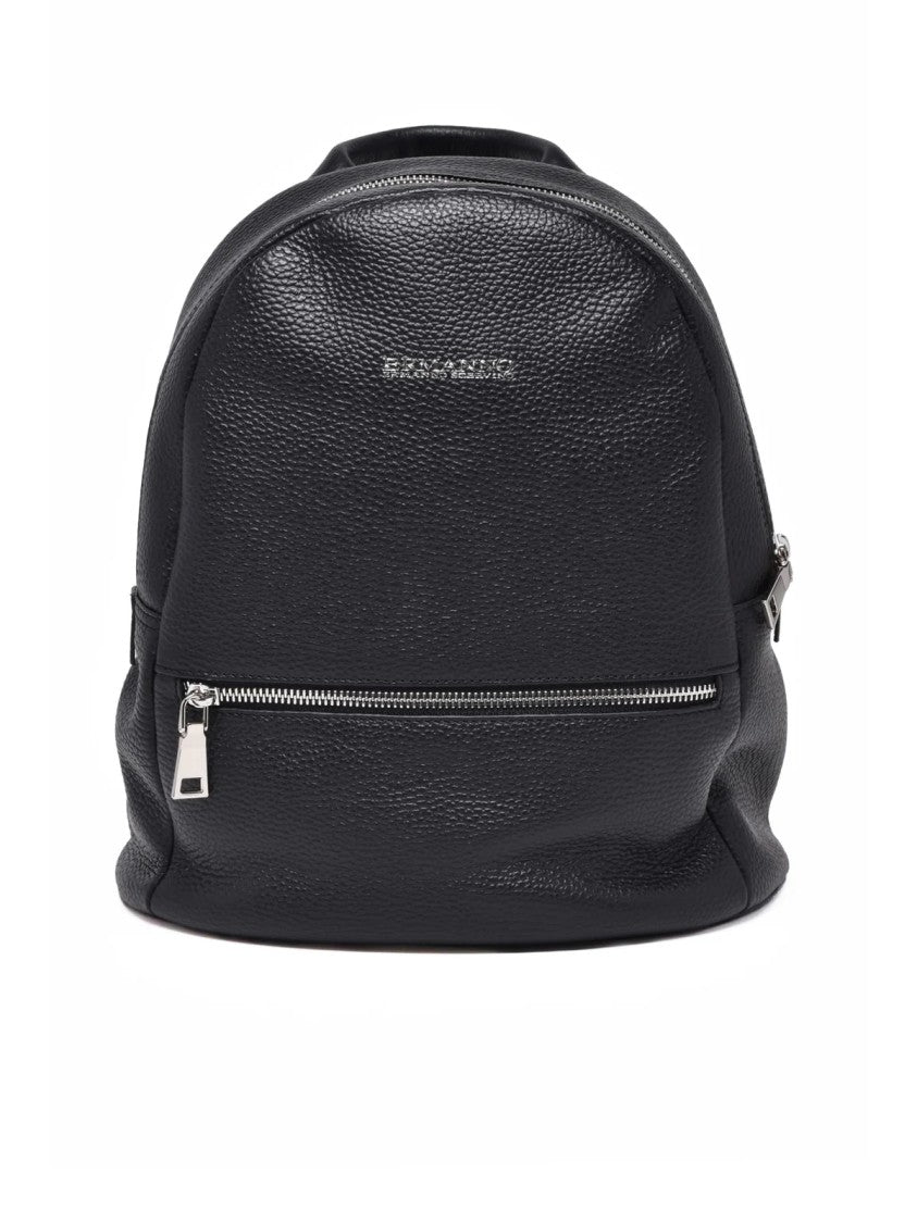 Ermanno Firenze Black Leather Delizia Backpack
