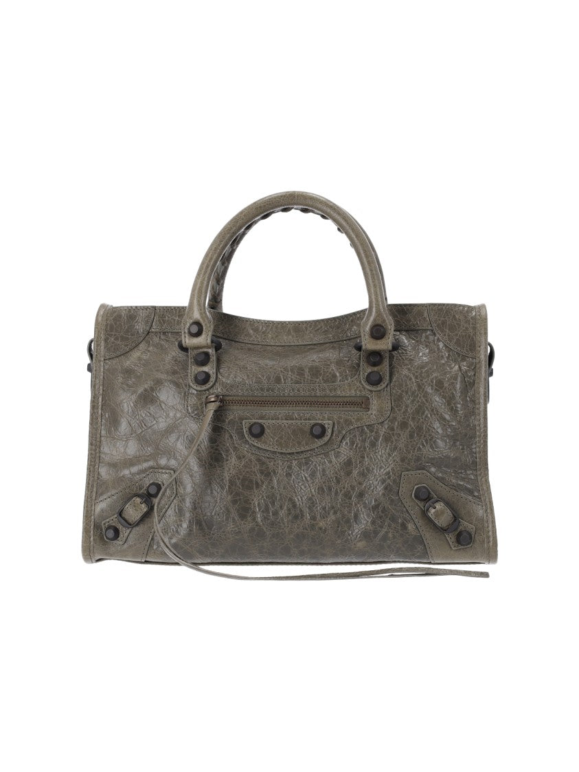 Balenciaga Black Rectangular Textured Leather Shoulder Bag