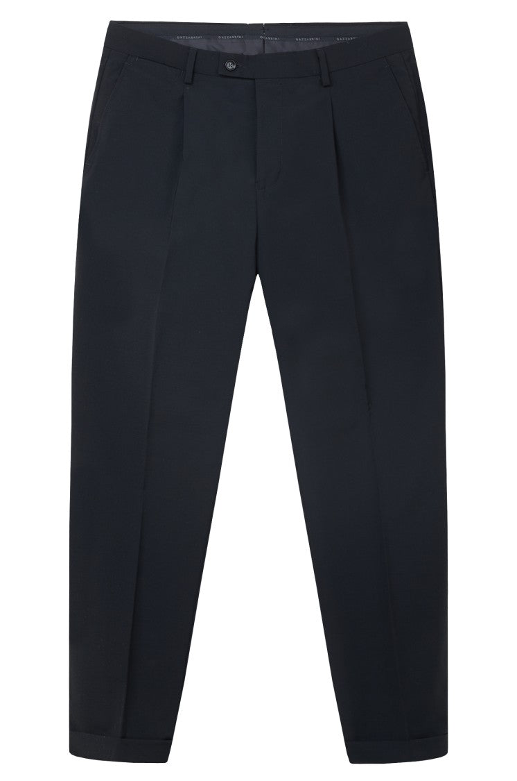 Gazzarrini X Michele Franzese Double-Breasted Black Wool Blend Suit