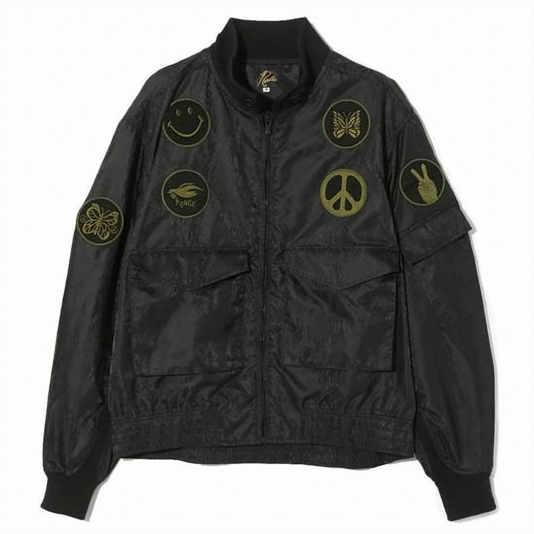 Needles Embroidered Nylon Bomber Jacket