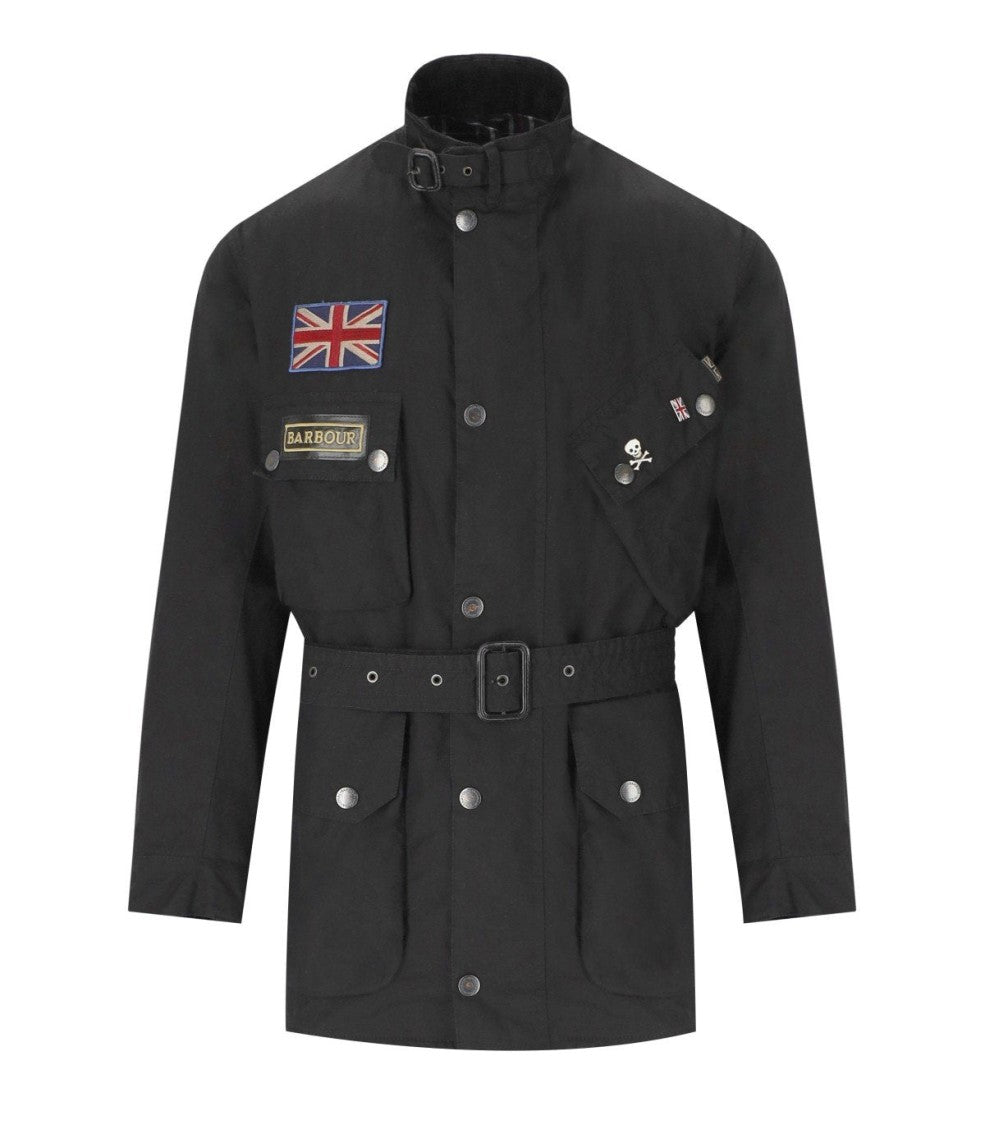 Barbour International Steve Mcqueen 60Th Anniversary Wax Black Jacket