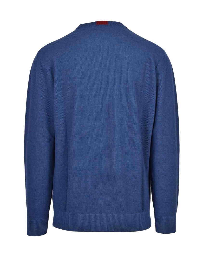 Cashmere Company P. Crew Neck Sweater In Luxurious Extrafine Merino Wool