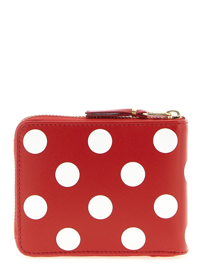 Comme Des Garçons Polka Dots Printed Wallet