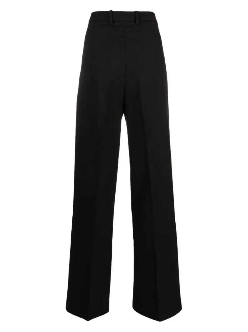 Axel Arigato Black Eleri Heavy High Waist Wide-Leg Tailored Pants