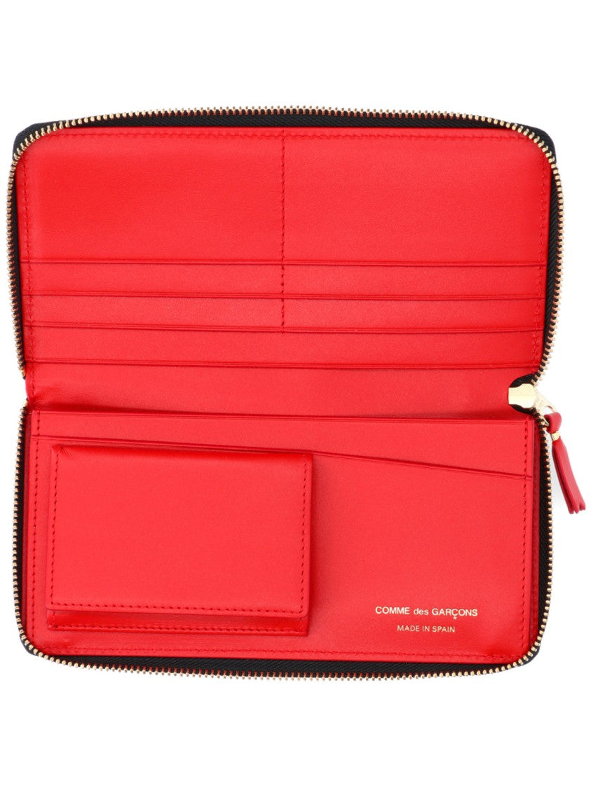 Comme Des Garçons Logo Wallet – Red