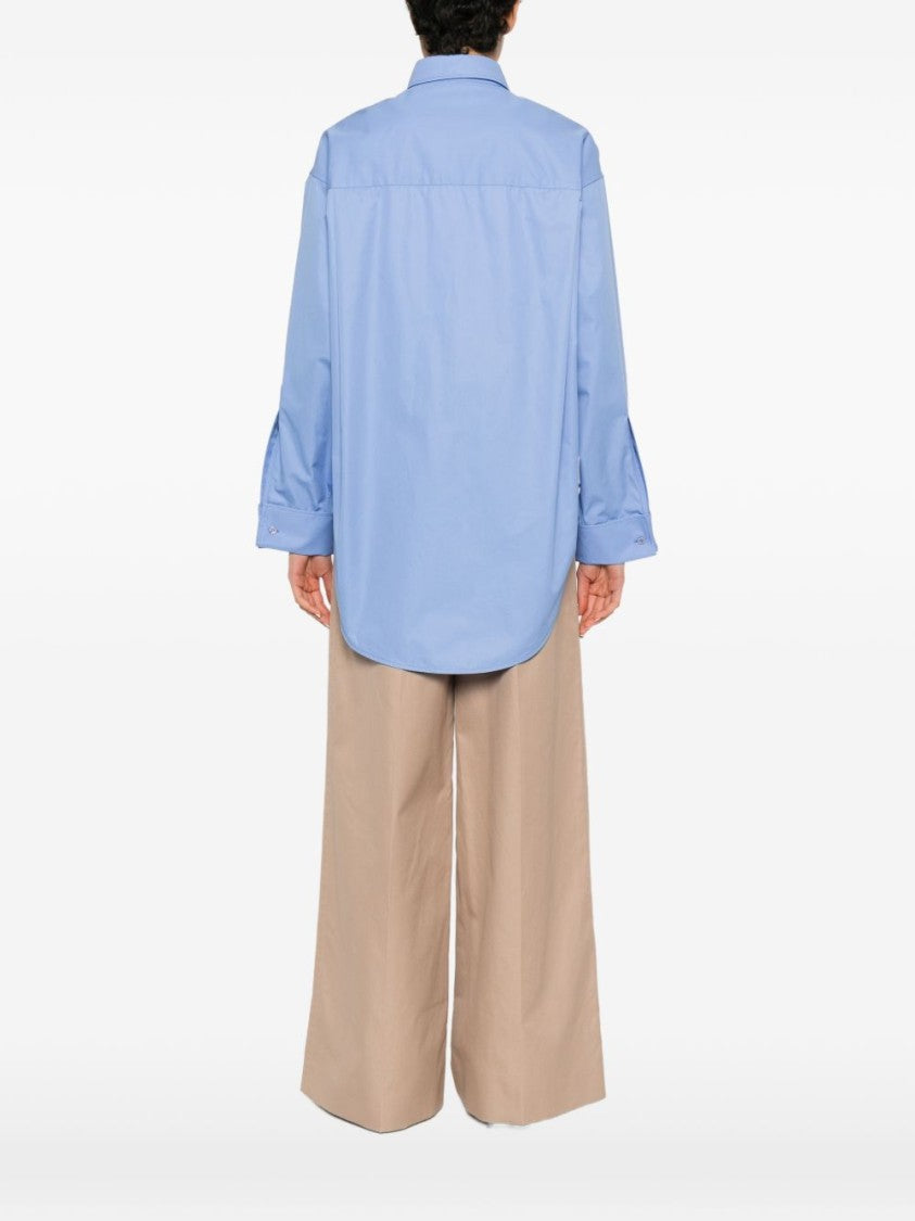 Balenciaga Light Blue Button-Down Classic Collar Shirt