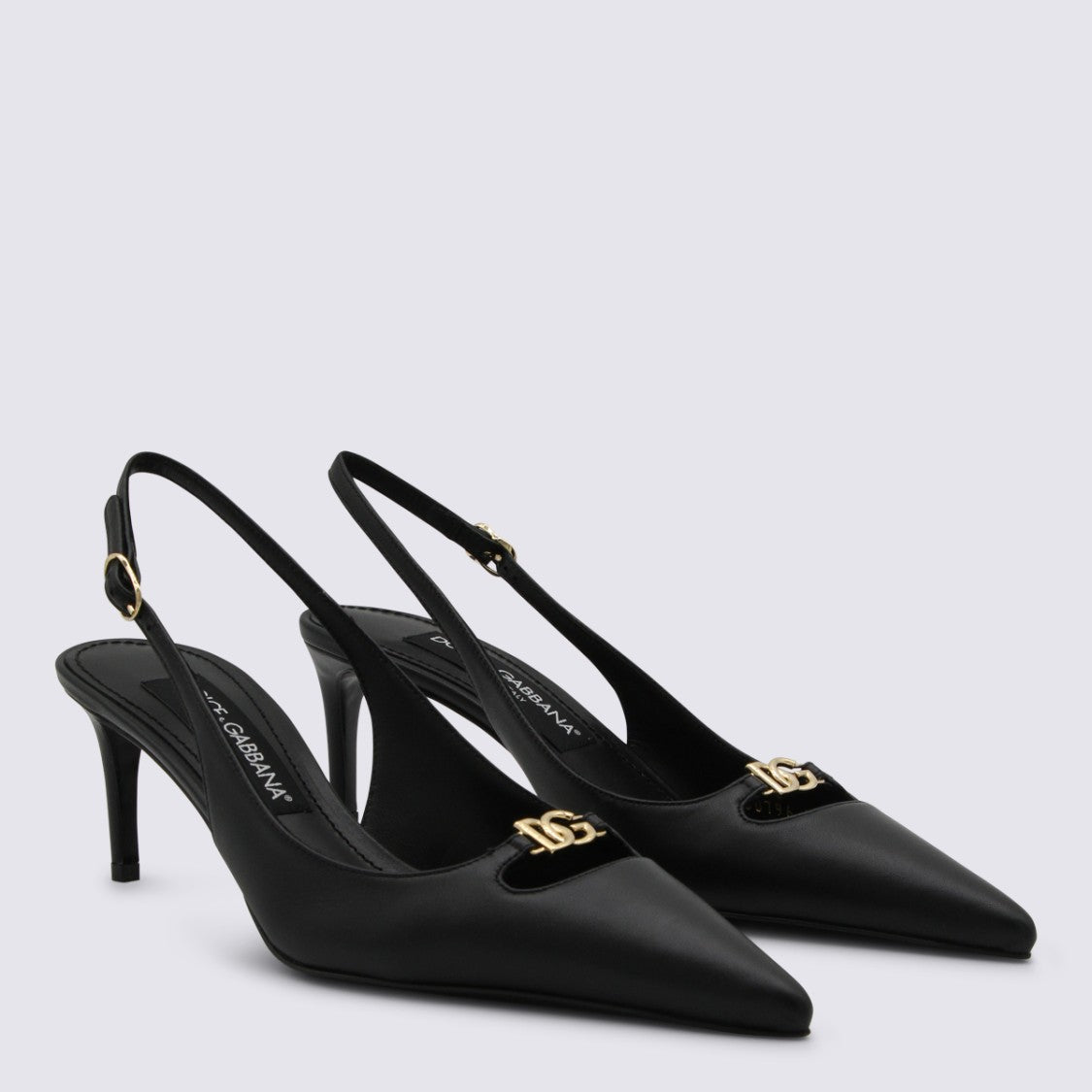 Dolce & Gabbana Pointed Toe Slingback Heels