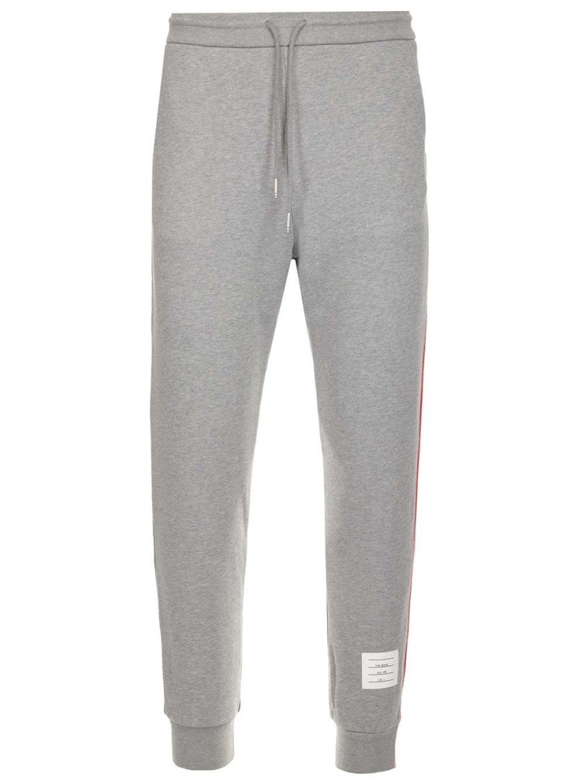Thom Browne Relaxed Fit Grey Trousers
