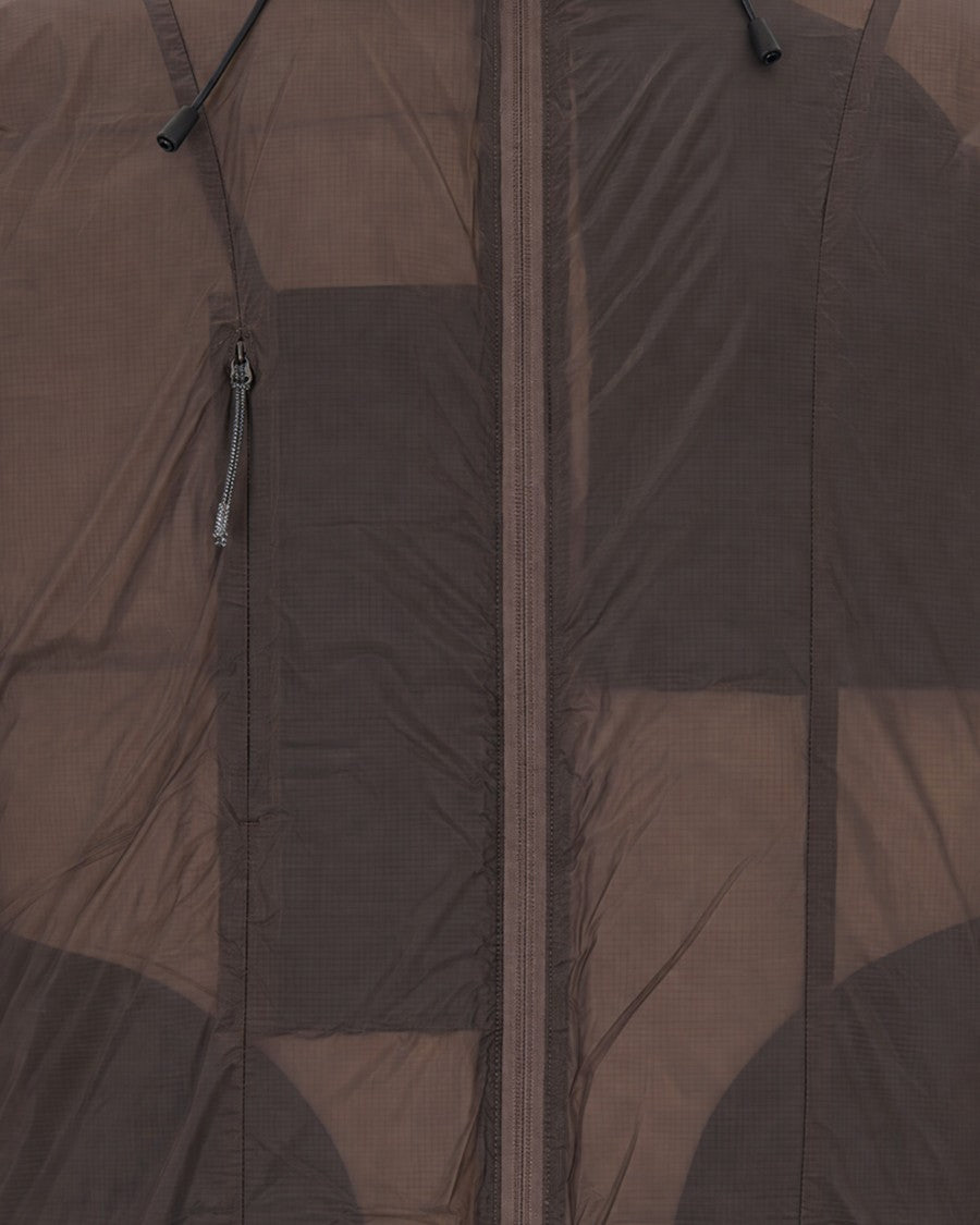 Roa Light Brown Nuna Smooth Hooded Down Jacket