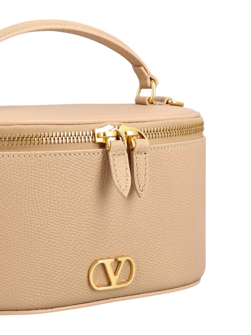 Valentino Structured Gold-Plaque Rectangular Vanity Case