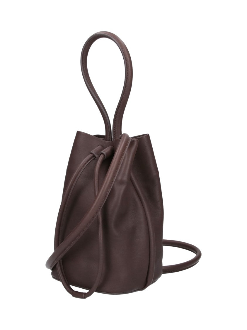 Uma Wang Brown Small Sac Lambskin Bucket Bag