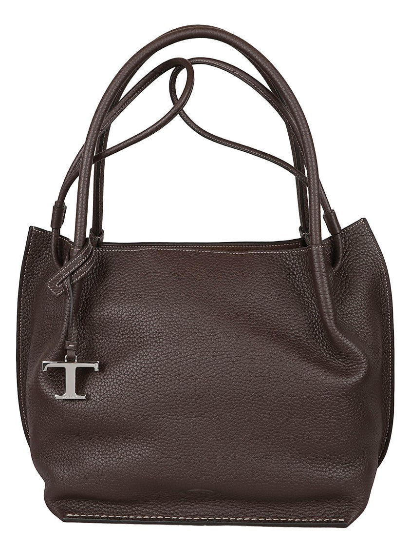 Tod's Hammered Leather Bucket Bag