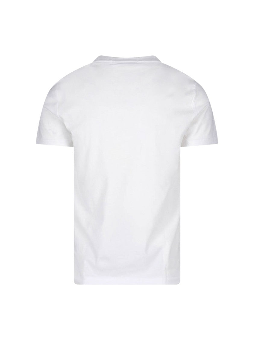 Polo Ralph Lauren White Polo Bear Ribbed Detail Cotton T-Shirt