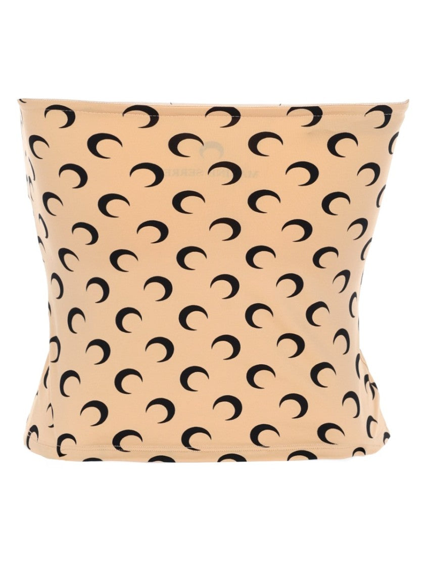 Marine Serre Moon Fitted Crescent Pattern Bushier Top