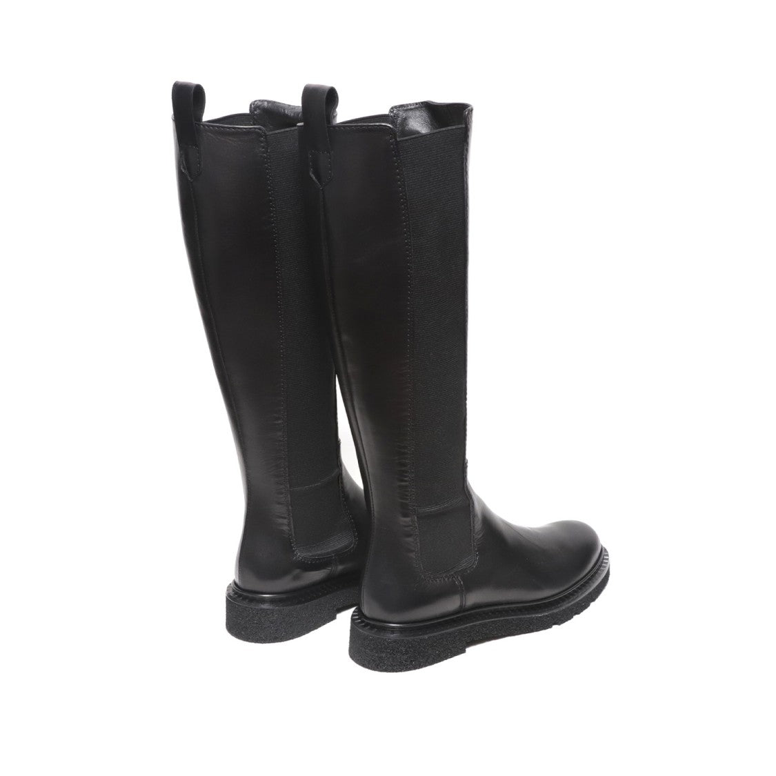 Guglielmo Rotta Black Nappa Boot With Side Elastic