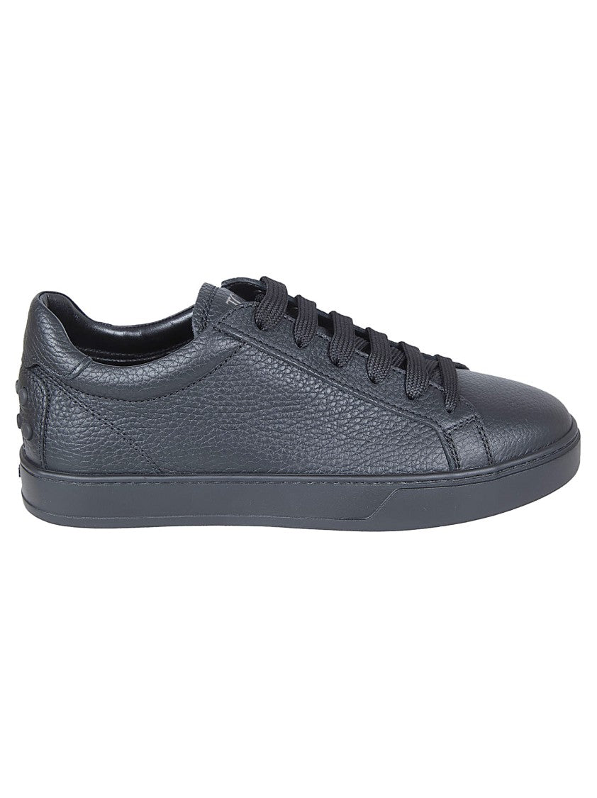 Tod's Calfskin Leather Sneakers With Glossy Finish