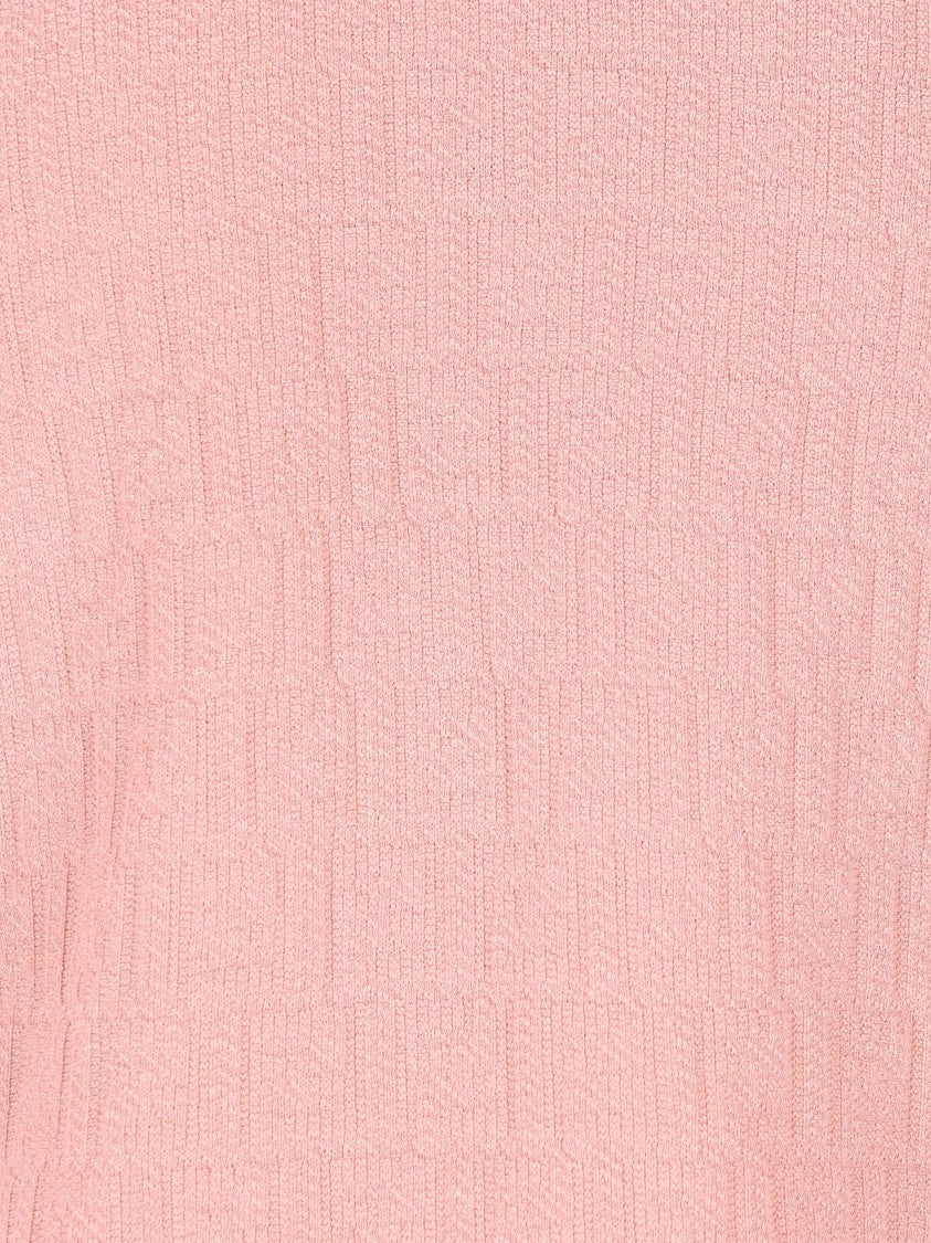 Fendi Color Block Ff Short-Sleeved Knit Top