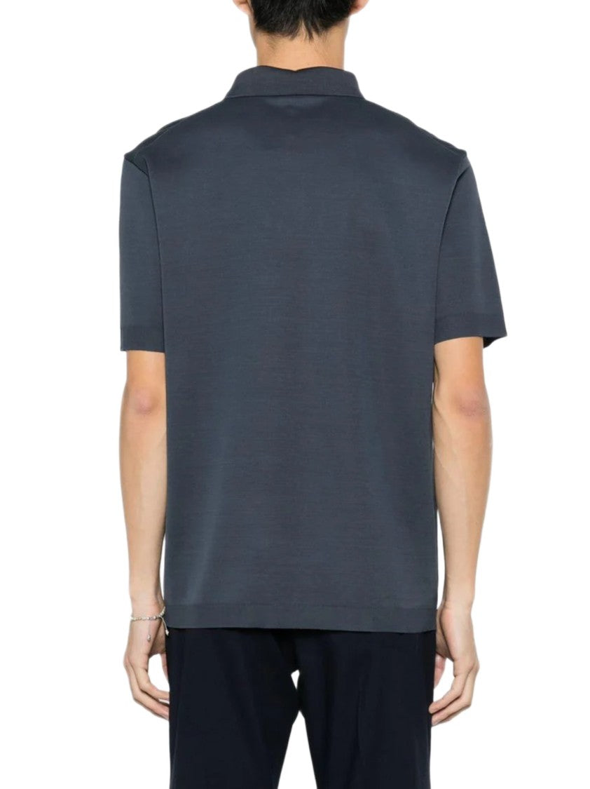 Herno Double-Layered Cotton Piqué Polo With Ribbed Detailing