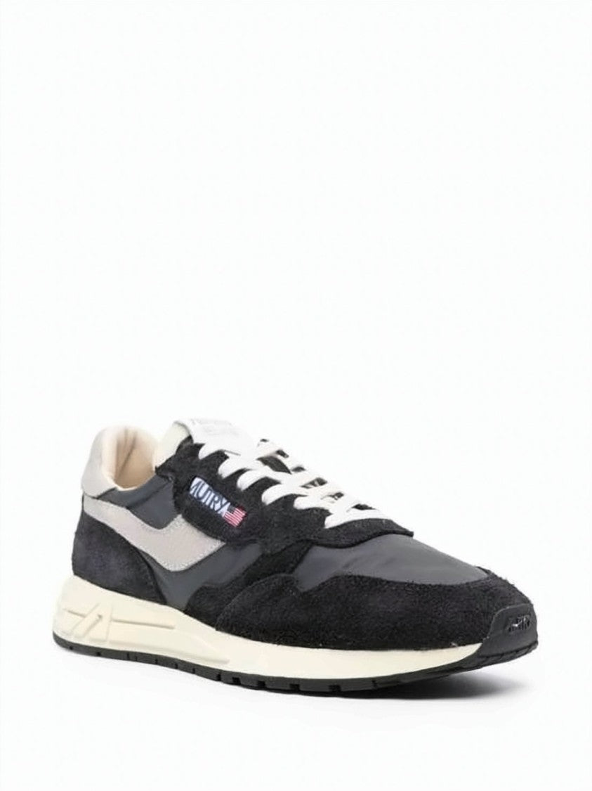 Autry Layered Low-Top Sneakers In Suede And Nylon