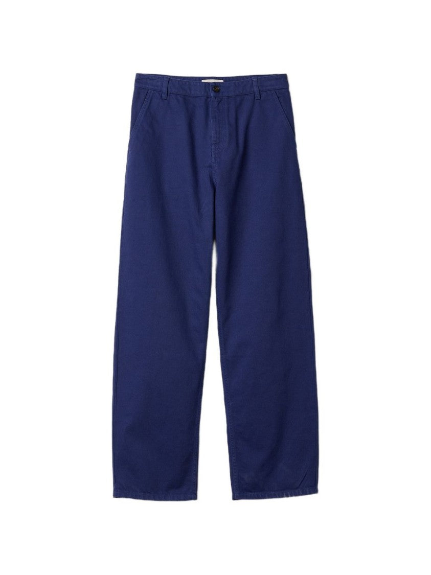 Miu Miu Grey Gabardine Garment-Dyed Straight Pants