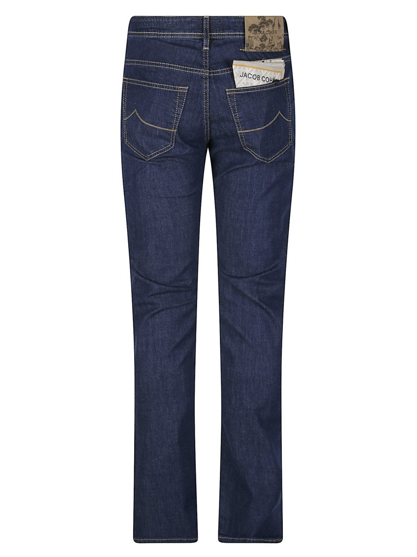 Jacob Cohen Blue Nick Slim Stretch Cotton Jeans
