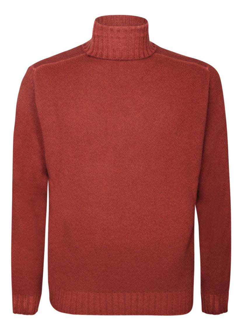 Dell'oglio Red Turtleneck Knitwear