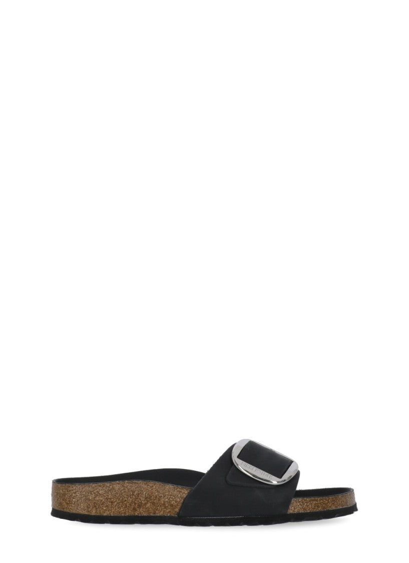 Birkenstock Black Madrid Big Buckle Sandals