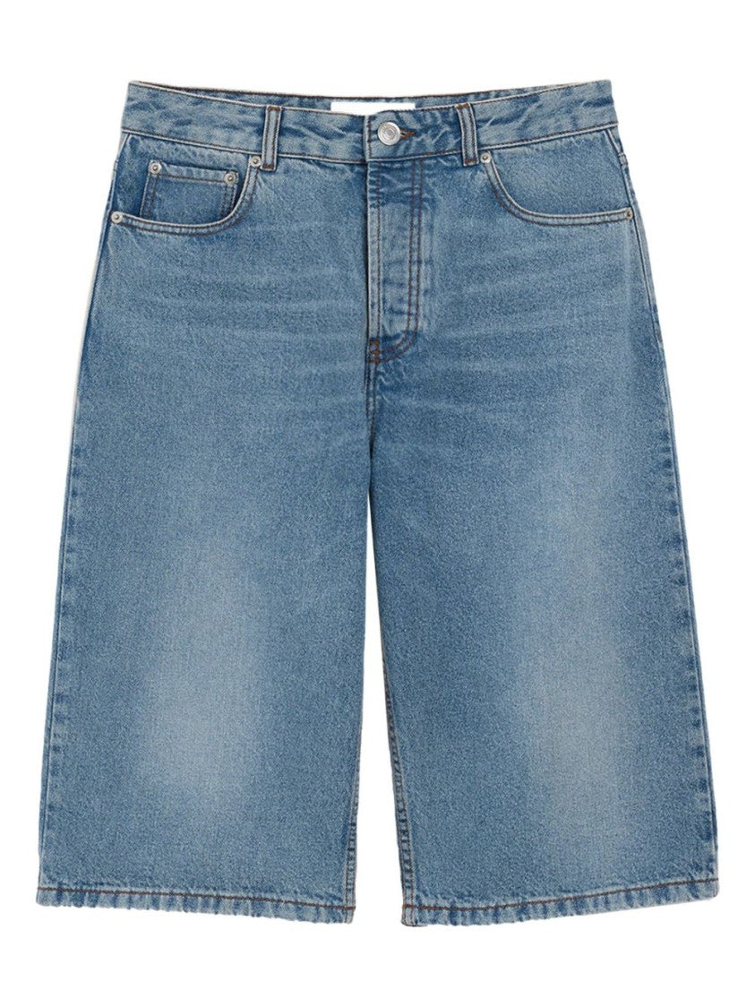 Ami Paris Five-Pocket Denim Shorts