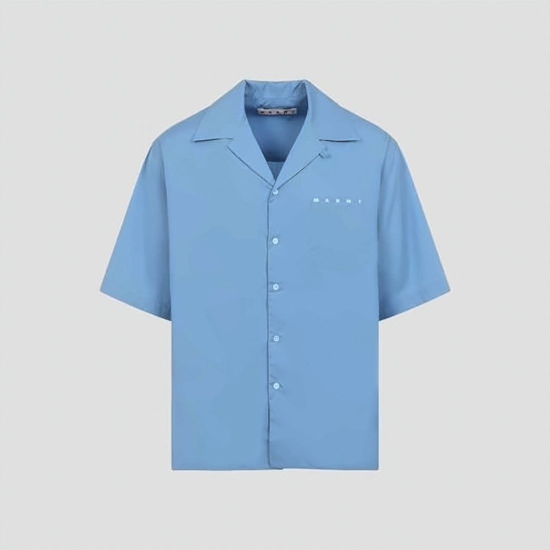 Marni Relaxed Fit Blue Short-Sleeve Shirt