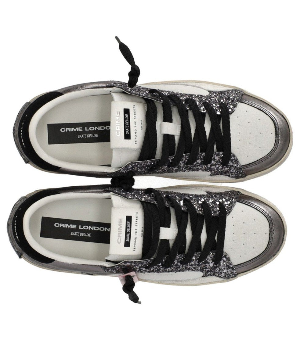 Crime London Sk8 Deluxe Gunmetal Sneaker