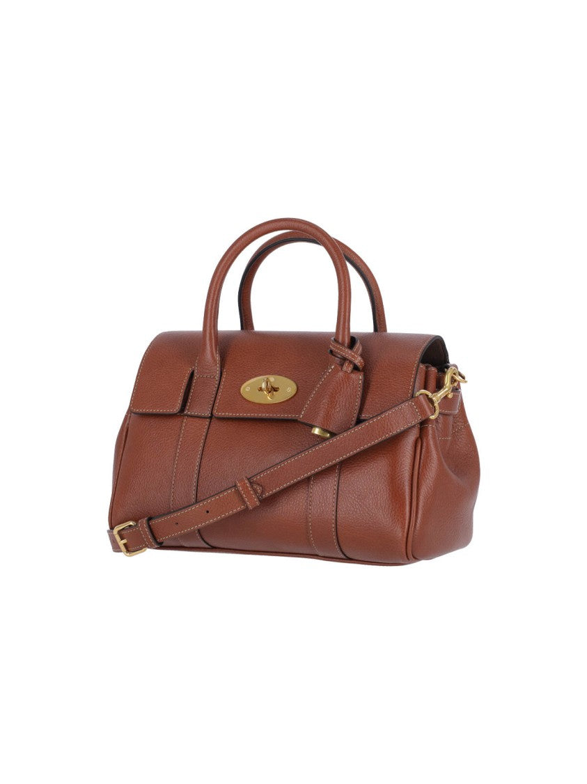 Mulberry Brown Bayswater Satchel Grain Leather Bag
