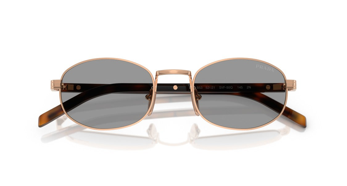 Prada 0Pr B53s Round Grey Lenses
