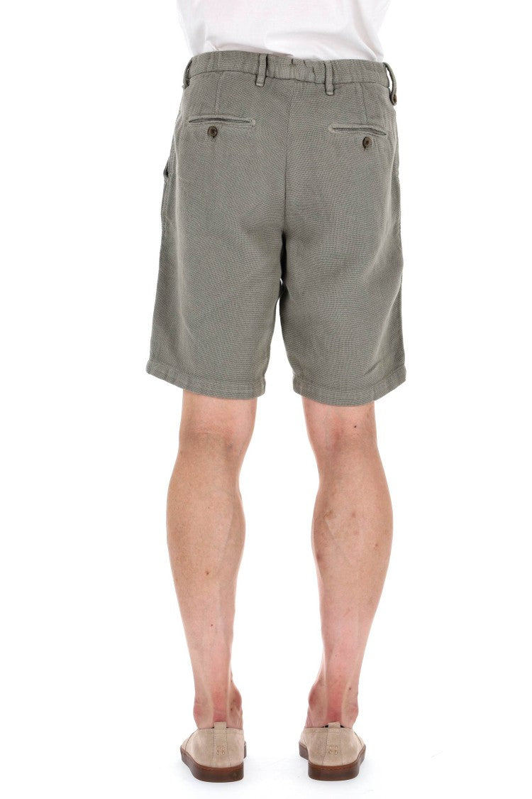 Myths Woven Cotton-Linen Bermuda