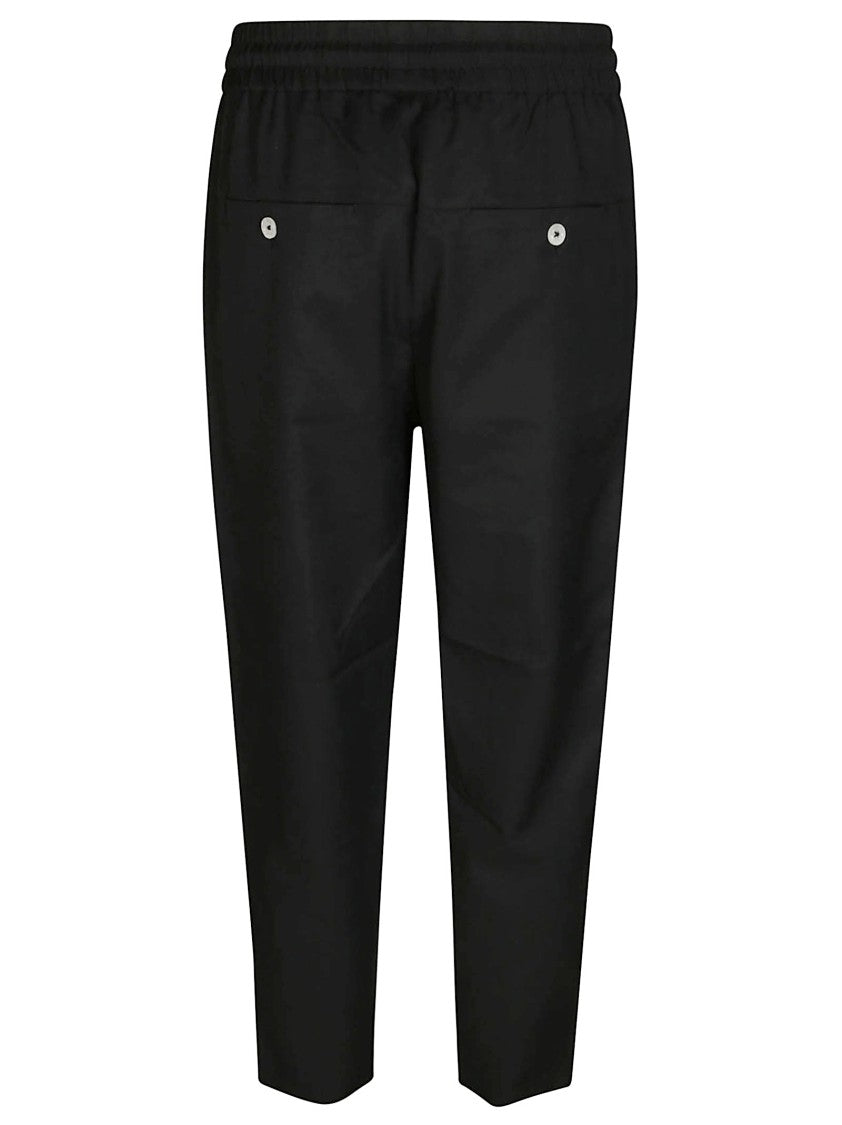 Drôle De Monsieur Relaxed Fit Straight Leg Trousers With Elasticated Waistband