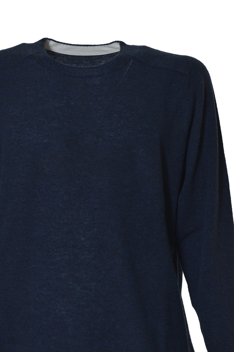 Maison Margiela Blue Wool Crewneck Sweater