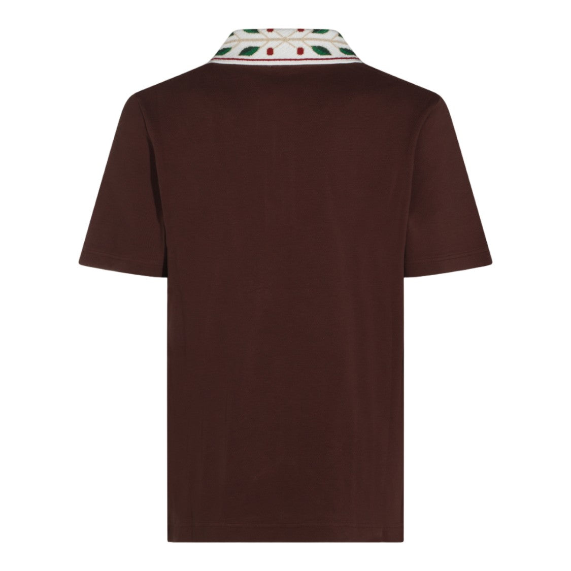 Casablanca Embroidered Collar Elegant Polo Shirt