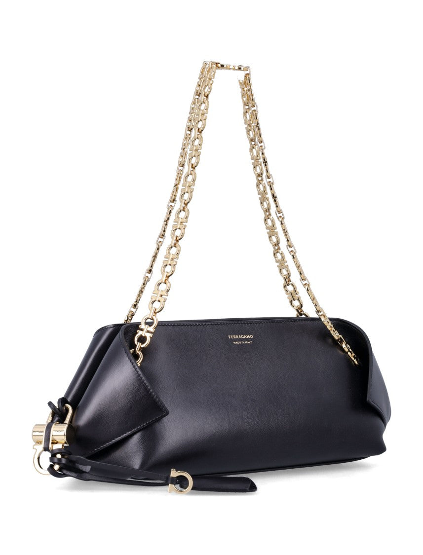Ferragamo Folded Calfskin Shoulder Bag