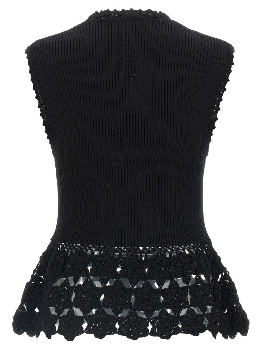Ganni 'Cotton Crochet' Vest