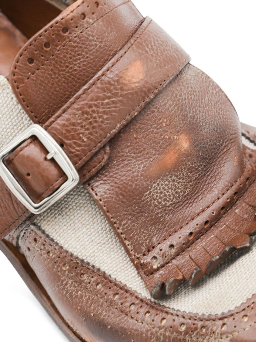 Church's Monk Strap Loafers In Shanghai Brown Glacé Leather